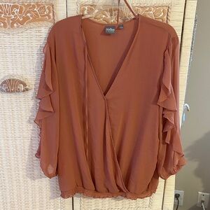 Soho Apparel Women's Terracotta Blouse
